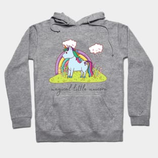 Magical Little Unicorn With Rainbow Hoodie